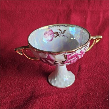 Lusterware Porcelain Double Handle Dessert Cup/Compote