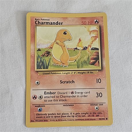 Pokémon Trading Card Charmander