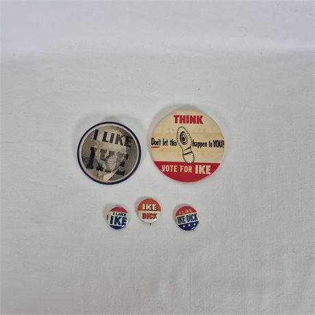 5 Ike Campaign Pins