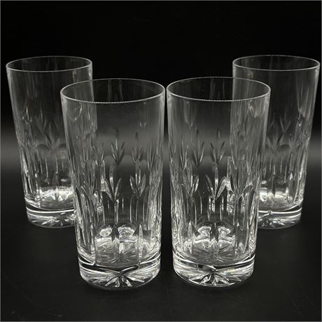 Set of 4 Textured Drinking Glasses