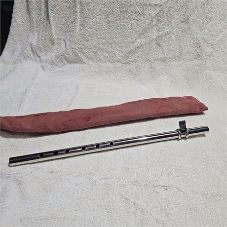 Vintage metal fife instrument