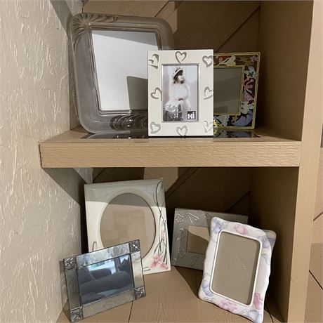 Miscellaneous Photo Frames - Ceramic Floral, Glass, and Pastels