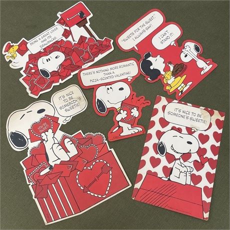 50s/60's Shiltz Snoopy Valentin's Cards