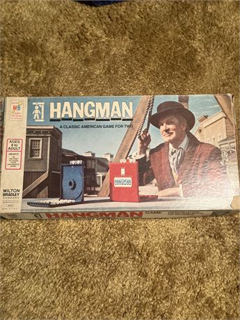 Milton Bradley Hangman board game.