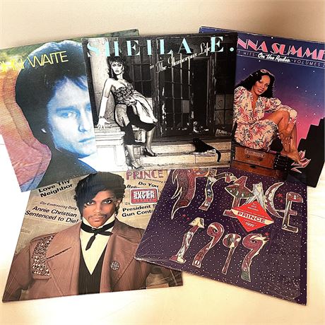 Prince, John Waite, Donna Summer, & Sheila E. Vinyl Records