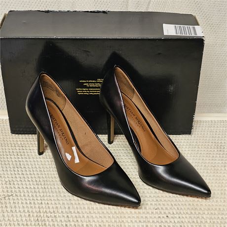 Christian Siriano Habit Black Pointed Toe Heels Size 6.5