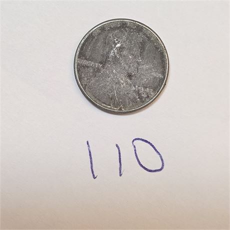 1943 Lincoln Wheat Steel Cent