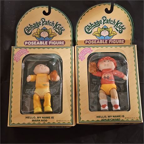 *NOS* 1984 Cabbage Patch Kids~Posable Figures-(2)