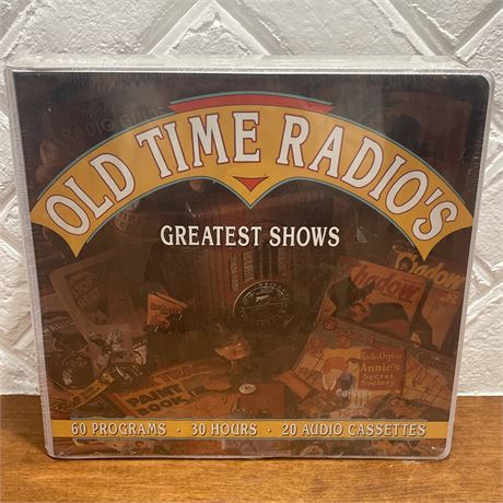 NIB Vintage Old Time Radio's Greatest Shows - 20 Cassettes