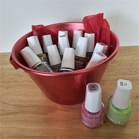 Bucket of NEW nail polishes Lot 2 of 2
