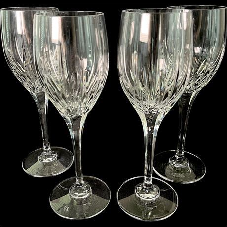 (4) Mikasa Crystal Arctic Lights Wine Glasses