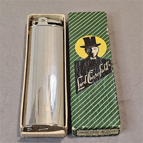Rare Vintage Lord Chesterfield Lighter Number 25 of 2939 in Original Box