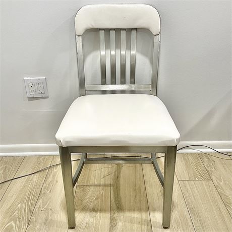 Vintage Good Form Aluminum and Leather Chair