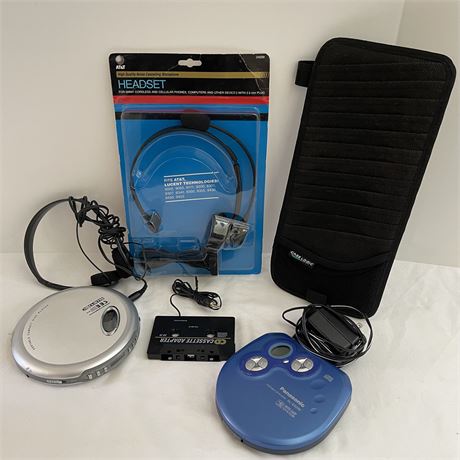 Portable CD Players, Headset and Media Visor Organizer