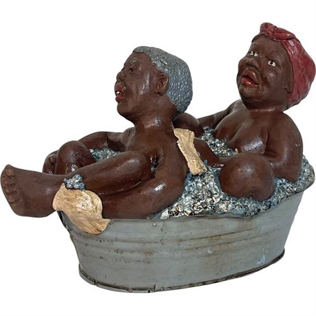 1992 Black Americana Bathtub Figurine