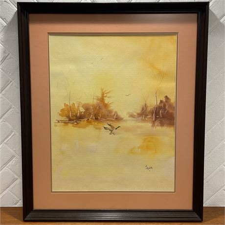 Lee Fana Framed and Signed Original Painting