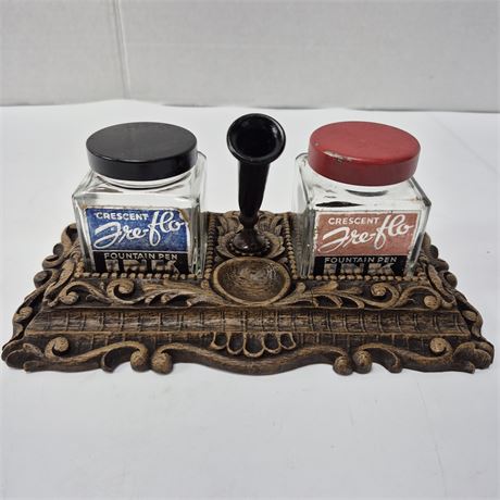 Antique/Vintage Inkwell Set