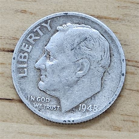 1948 S   Roosevelt Dime Silver