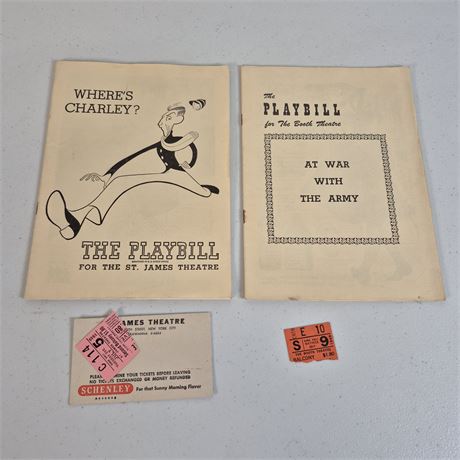 Wheres Charlie & AT War With The Army Playbills