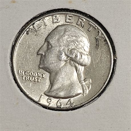 1964 Washington Silver Quarter.