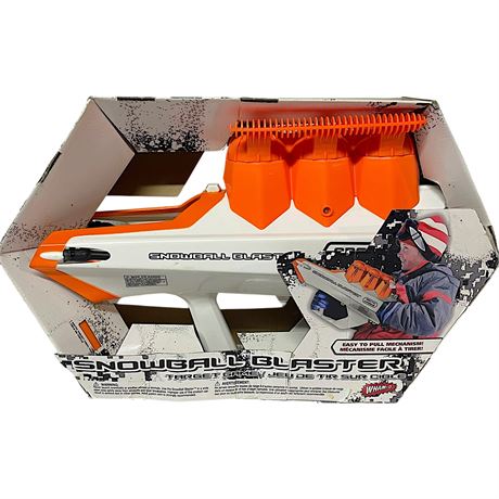 Snowball Blaster Target Game with Original Box