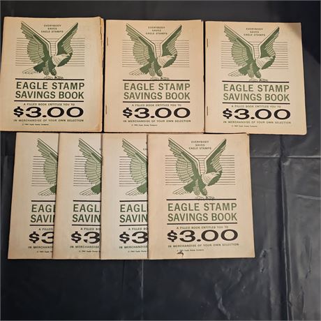 Eagle Stamp Savings Books from the 50's & 60's