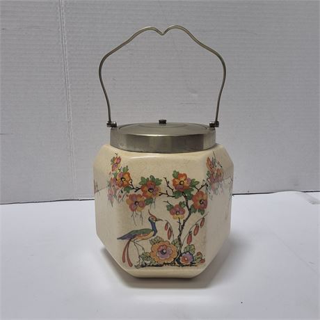 Numbered Lidded Biscuit Barrel w/ Handle