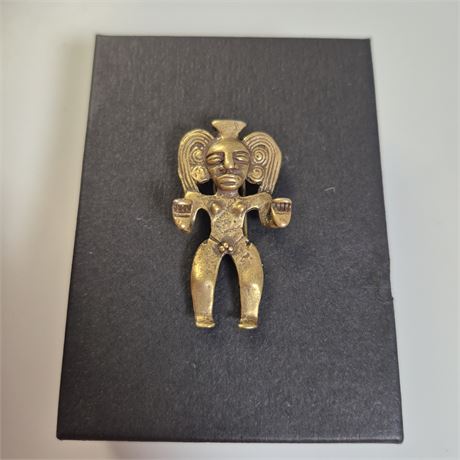 Vtg Alva Studios Calima Figural Pendant Brooch Museum Replica