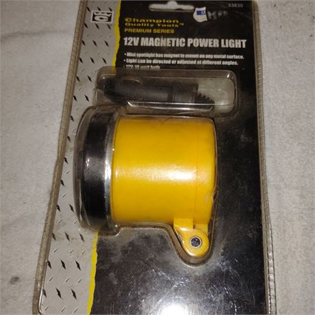 12V magnetic power light