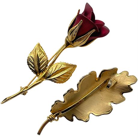 Vtg Giovanni Gold-Toned Brooches