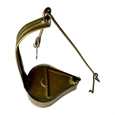 Antique Brass Betty Lamp