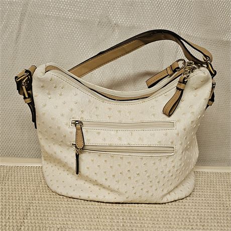 Giani Bernini Embossed Faux Ostrich Hobo Bag