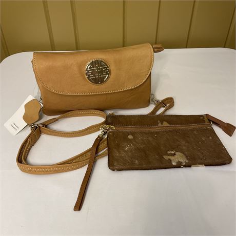 NWT Faux Leather Crossbody & Western Handbag