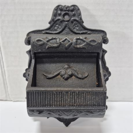 Antique Cast Iron Match Holder