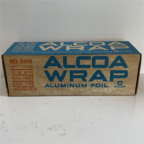 Vintage Alcoa Wrap Aluminum Foil - 12 in. wide