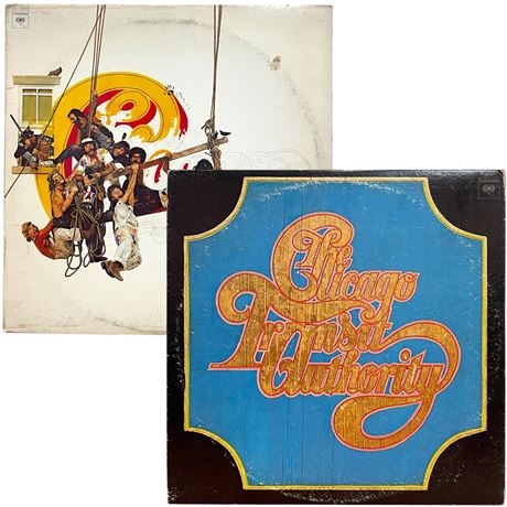 Chicago 1975 Self-Titled & 1968 "Transit Authority" Vinyl Records