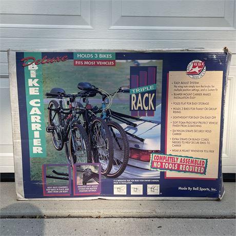 Deluxe Bike Carrier - 3 Bike Rack