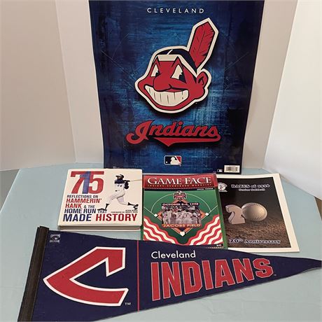 Cleveland Indians Chief Wahoo Poster, Pennant, Magazine & Books
