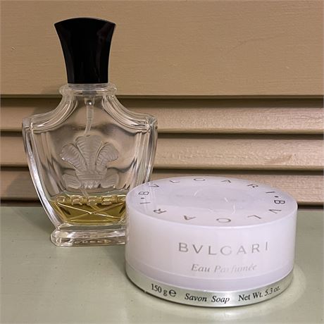 New BVLGARI Eau Parfume & Creed Millesime Spray Glass Bottle