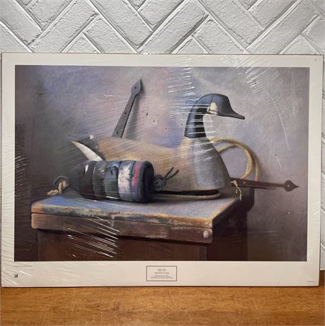 Sidney F. Willis "Variations in Gray" Pastel on Paper Still Life Art Print