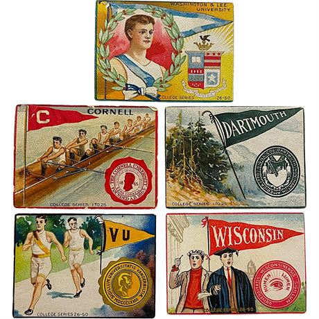 Vtg Murad College Series Cigarette Trading Cards