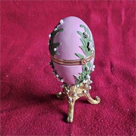 decorative egg trinket box,