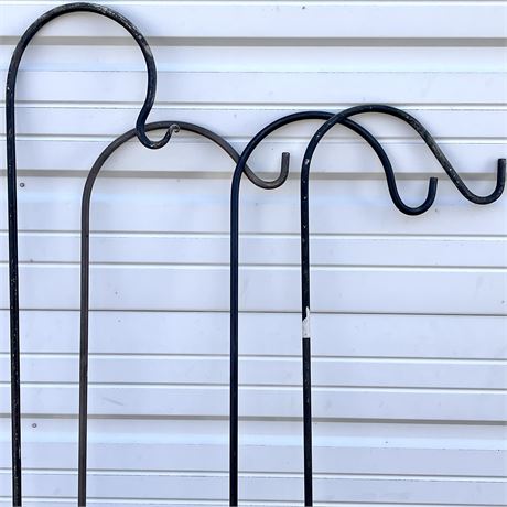 (4) Iron Shepherd Hooks