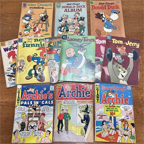 50s-60s Comic Books - Walt Disney, Looney Tunes, Archie & More