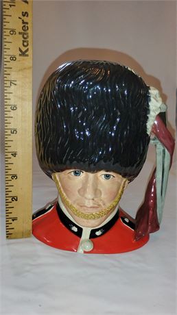 Royal Doulton character jug titled "The Guardsman".  The jug was modeled by Stan