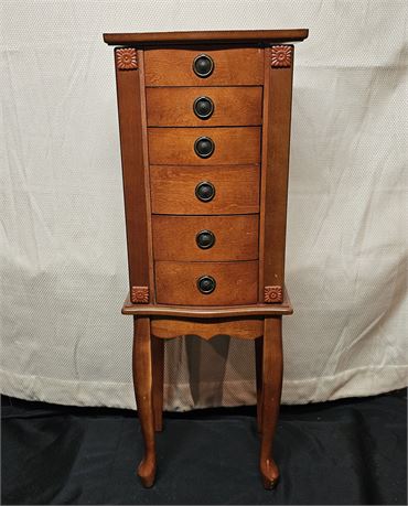 Coaster Classic Oak Jewelry Armoire