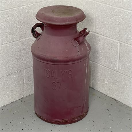 1937 Isaly's Dairy Galvanized Milk Can