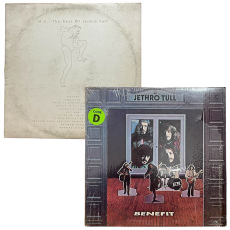 Jethro Tull 1970 "Benefit" & "M.U. - The Best of Jethro Tull" Vinyl Records