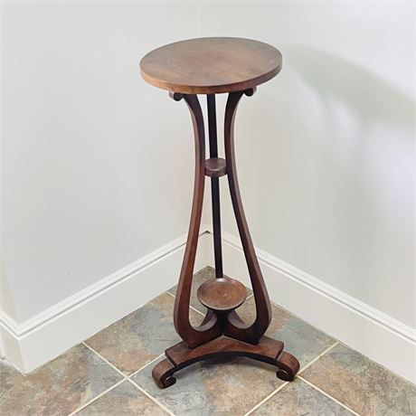 Vintage Wood Neo Classical Style Plant Stand