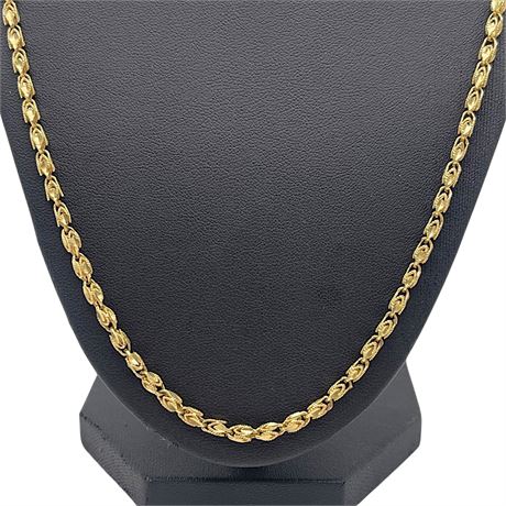 14K Yellow Gold HMS Chain
